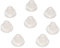 8 Glasauflagen für Tisch transparent - PVC Anschlagpuffer Schutzpuffer Abstandshalter für Glasplatten (14 x 3 x 8 mm)