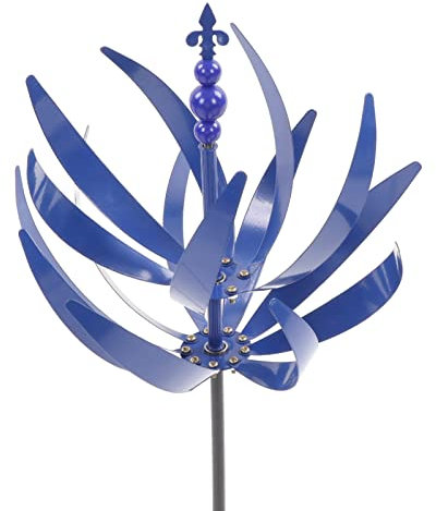 Spinner de Escultura de Viento, Decoración Artística Artesanal, Rotor Giratorio de Viento de Metal Grande para Patio, Jardín, Decoración Al Aire Libre