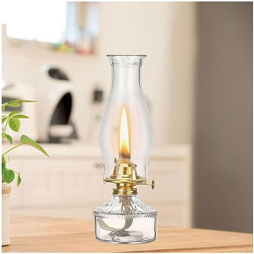 Lanterna Ad Olio, Lume A Petrolio Vintage Classico Rustico, Lampada A Kerosene per Camera da Letto, Ristorante, Ufficio -JYT12,B