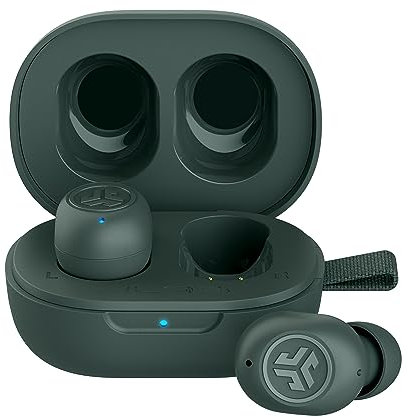 JLab JBuds Mini True Wireless Earbuds, In Ear Headphones, Bluetooth Earphones, Ear Buds with 20H Playtime, Bluetooth Earbuds with Microphone, Charging Case, Multipoint, EQ3 Sound, Sage Grey