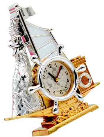 PRETYZOOM Orologio Decorativo Da Scrivania Tema Nautico Orologio Da Di Nave Stile Vintage Come Per Compleanni e Decorazione Per Ufficio e Casa