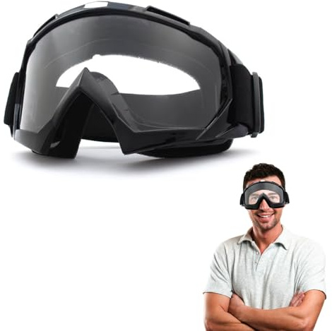 Snowboard glasögon, UV-skyddande glasögon, skidor snowboardglasögon, motorcykelglasögon, motocrossglasögon, snöglasögon hjälm kompatibla sportglasögon för skidåkning motorcykel cykel skridskoåkning
