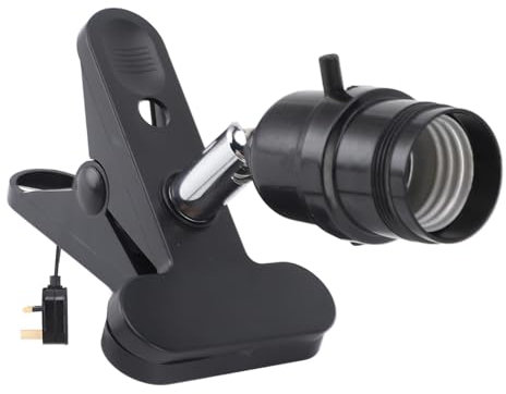 Heat Bulb Holder, E27 Reptile Heat Lamp Socket Ceramic Heater Tortoise Lamp Bracket for Snake Turtle Lizard, 250W