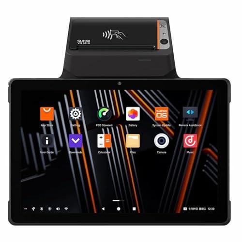 SUNMI V3 MIX - Registratore di Cassa Touchscreen - Sistema POS con Schermo Tattile 10.1 HD - Android 13 - Stampante Termica Integrata 80mm - Wi-Fi e 4G - Per Ristoranti e Negozi