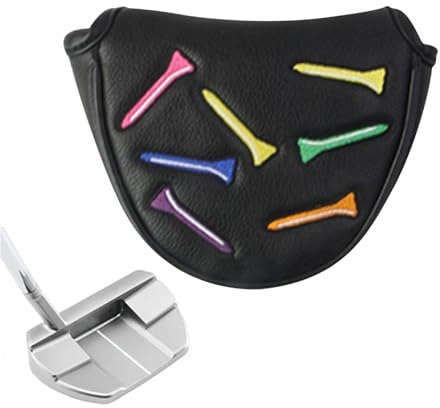 Mallet Putter Hülle - Kunstleder Hammer Putter Schutz Mit Magnetverschluss,Festoonierter Kopfschutz Tragbares Golfzubehör Für Damen Herren Unisex