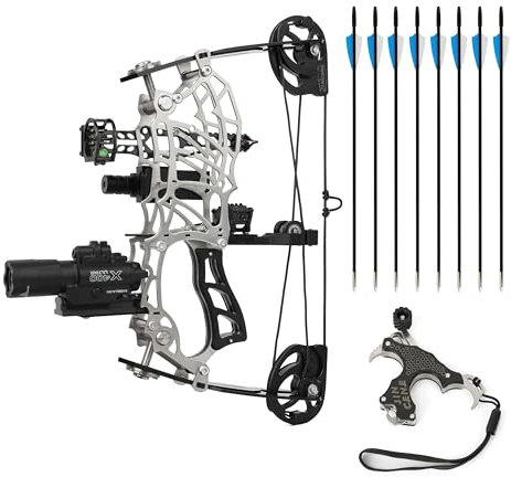 Compound Bogen Set für Erwachsene & Jugendliche - 15-32 LB einstellbares Zuggewicht - ohne Pressbock benötigt‌