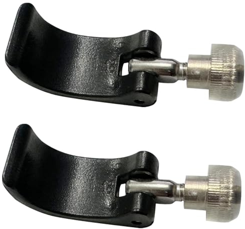 2 Pack Walking Stick Clip, Trekking Pole Lock Replacement Climbing Pole External Lock Trekking Stick Locking Clips Hiking Accessories, Suitable for 18mm Pipe, Black