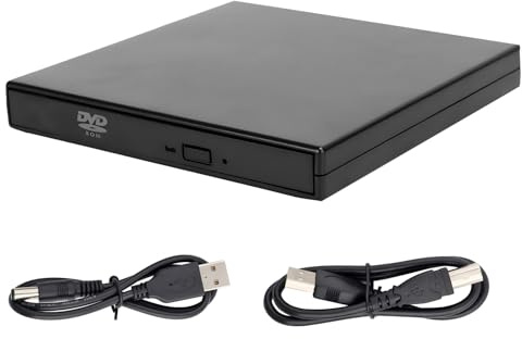 Ouitble Extern DVD-enhet, USB 3.0 Type-C CD ROM +/- RW Optical Drive USB C Burner Extern CD-enhet för PC-skrivbord för WINSXP/003/WINS 8/Vista/7/8.1/10/Linux/OS X10