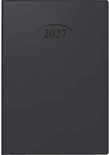 BRUNNEN Taschenkalender Mod. 712 2027 | A7, Kunststoff, schwarz