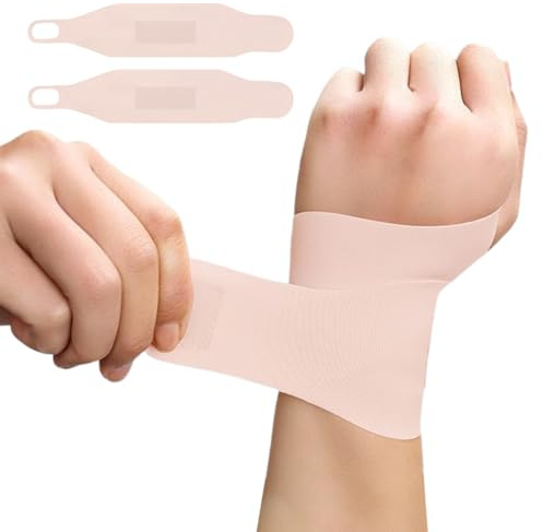 QEXUJOW Supporti per mano e polso,Un braccialetto elastico traspirante e regolabile, ultrasottile e aderente, adatto per lo sport, il fitness e l'ufficio.