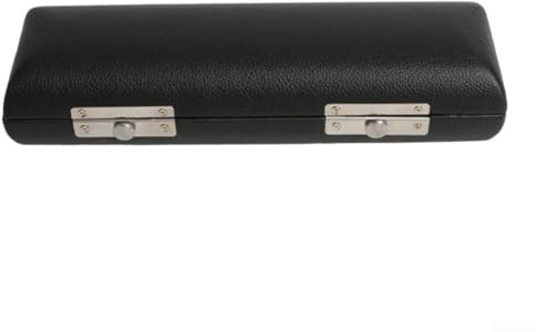 Honseadek Funda portátil para flauta de llave C, bolsa de instrumentos de piel sintética negra, bolsa de protección ligera con diseño compacto para viajes y almacenamiento