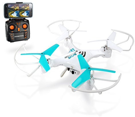 Dickie Toys 201119437 – RC Quadricottero, DT QL LiveCam funkferngesteuerter quadrokopter con Live Macchina Fotografica di trasferimento, 30 cm