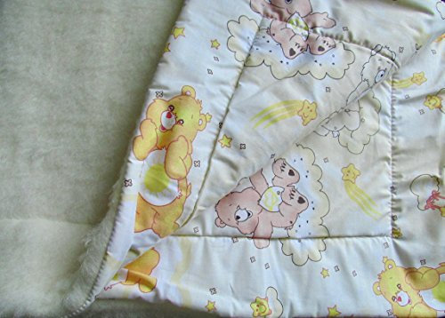 Kinder Oberbett, Wende Decke, 100% Wolle, Babydecke (135x200)