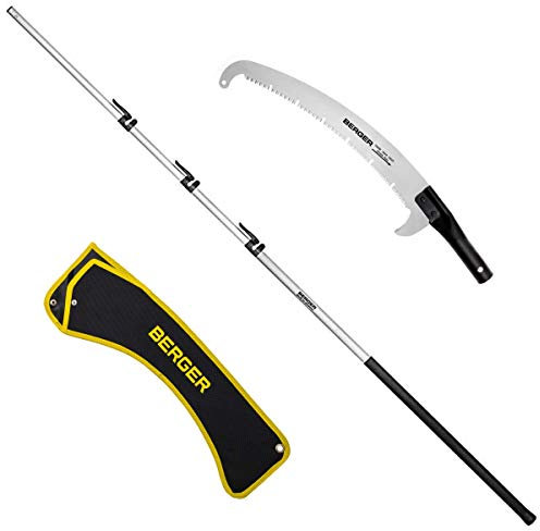 Berger ArboRapid Astsäge Set mit 3-teiliger ArboRapid Teleskopstange und ArboRapid Aufsatzsäge 40 cm inkl. Sägetasche