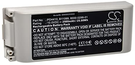 vhbw Batería Recargable Compatible con ZOLL PD2000, PD 2000, PD4410, PD 4410 tecnología médica (2500 mAh, 10 V, Sealed Lead Acid)