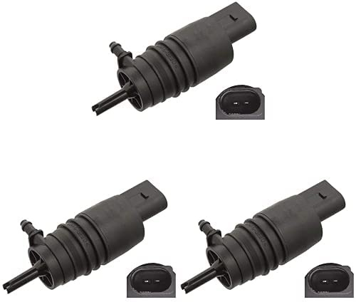 Febi bilstein 23113 pompa lavavetri impianto lavavetro parabrezza e lavafari, Pacco da 3