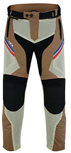 LOVO - Pantaloni da moto estivi unisex con design traforato - Abbigliamento da moto per uomo e donna - Comfort e ventilazione ottimali - Protezioni integrate su ginocchia e fianchi - Stile moderno