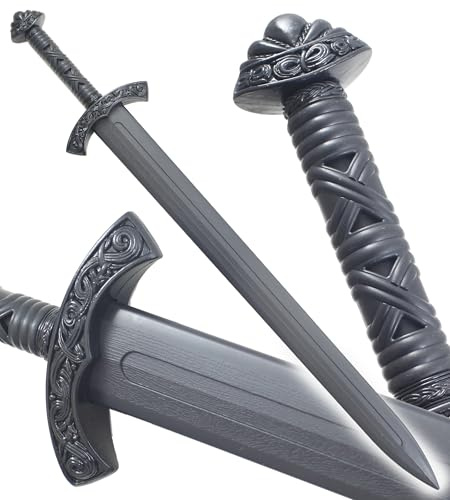 Epee Plastique Medievale a 1 Main Lancelot Sabre en Polypropylene Entrainement Cosplay