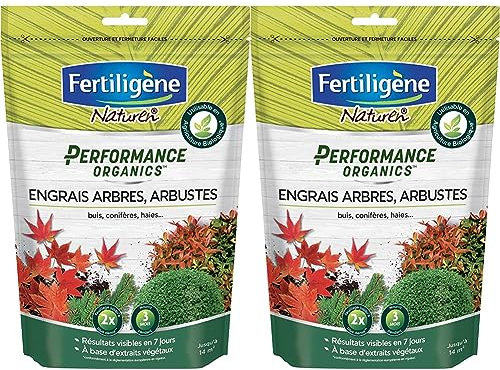 FERTILIGENE NATUREN POEARB7 - Engrais Granulés Performance Organics Arbres, Arbustes, Buis et Conifères UAB 700 g - Résultats dès 1 semaine - Avec extraits végétaux enrichi en guano marin - Pour 14m²