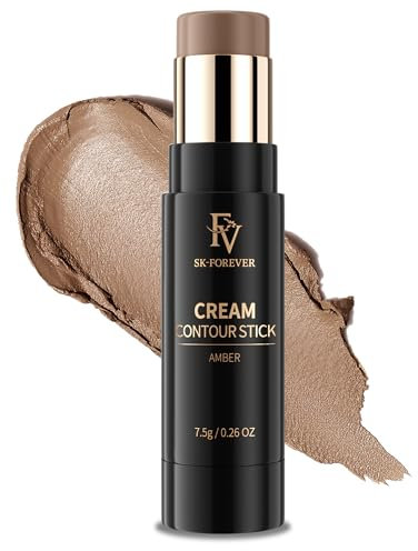 FV Contouring Viso Stick, Finish Naturale Lunga Durata Contouring in Crema, Facile da Sfumare con Texture Cremosa, Per la Pelle Chiara, Impermeabile & Cruelty-Free, 01 Amber