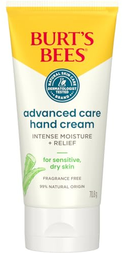 Burt’s Bees Advanced Care Hand Cream for sensitive, dry skin, with Aloe Vera & Shea Butter 70ml