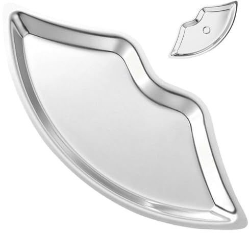 Lipfer Bandeja De Joyería En Forma De Labios Display De Joyas De Acero Inoxidable Cosmética De Bandeja De Joyas De Joyas De Joyas Bandeja Decorativa para Niñas