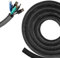 Selbstschließend Kabelschlauch schwarz 10mm-4m, PET Kabelschutzschlauch, Expandable Geflochtene Selbstschließend Kabelschutzschlauch, Verhindert das Kauen von Haustieren, für die meisten Drähte