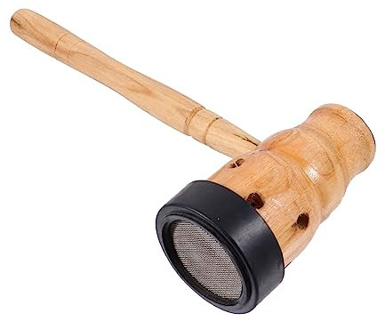 KOMBIUDA 2 Piezas dispositivo de moxibustión titular de la moxa masajeadores de mano soporte de cono massage masajes suministro de masaje herramienta de masaje de acupuntura de madera Khaki