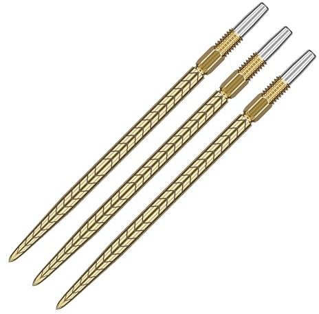 TARGET Darts Swiss Point Dart-poäng, RVE (3-pack uppsättning tips) 26 mm/30 mm/35 mm/40 mm – guld/silver/svart | ändra dartpoäng, schweiziska stormpoäng, professionella darttillbehör