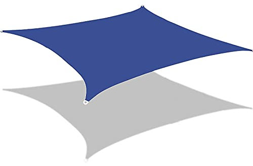 Toldo impermeable gris para patio al aire libre, jardín, diseño rectangular resistente de 13 x 26 pies, resistente a los rayos UV, parasol para exteriores para restaurante y uso comercial