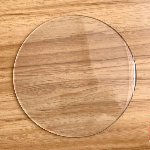 Rund Bodenschutzmatte Clear Stuhlmatte für Harte Böden Bürostuhl Unterlage Transparent Schutzmatte Antirutsch Stärke: 1,0 mm(Mattiert,50 cm)