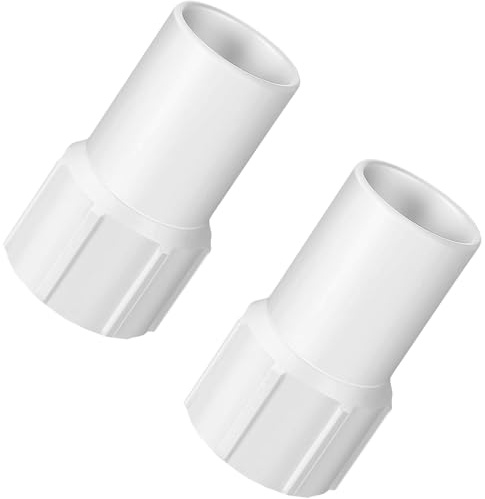 YIZHIXIANGQ Adaptador de Manguera de Piscina, 2 Pcs Conector Manguera Piscina 38 mm, Accesorios para Piscina, Blanco Conector para Manguera de Piscina