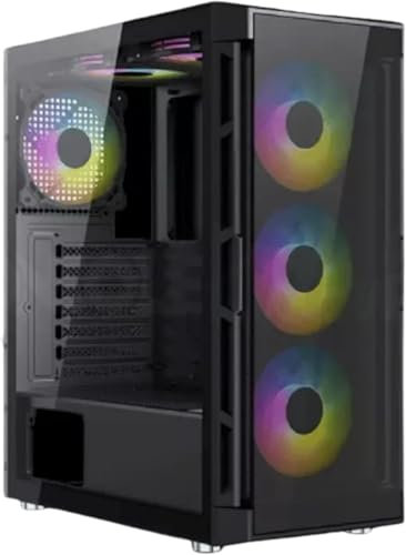 XYRAMAX Gaming Desktop | i5-12400F | 32GB RGB RAM | 1TB NVMe SSD | RTX 4060 Ti Graphics | 22 Monitor - Prebuilt Gaming Desktop Tower With ARGB Airflow Case, WiFi, VR Ready, Windows 11