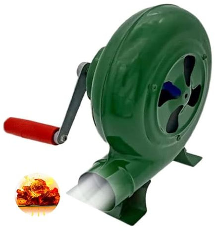JOUFNING Briquets À Charbon Forge BBQ, Camping Activateur pour Barbecue, Ventilateur Manuel De Ventilateur De Maïs Soufflé, pour Camping Plein Randonnée(350W)