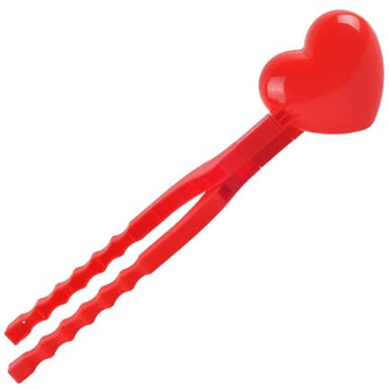 MOLUCKFU Pince à Neige Poignée Confortable en Plastique Forme Cœur Outil Rapide pour Garçon et Filles pour Jeux d'hiver en Extérieur