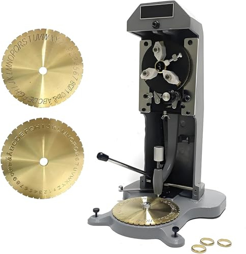 Invändig ringgravyrmaskin, ringgravörstämpel 1,5 mm-2,0 mm bokstavsblock för ringar, smyckestillverkning, gravyrmaskin för ringar, invändig gravyr