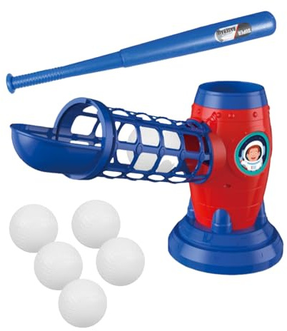Generisch Máquina de lanzamiento de béisbol y máquina de golpeo – Juguete deportivo al aire libre | Béisbol y Tenis Pitchinig Machine – Juegos y Set para niños, regalo de tirador de entrenamiento de