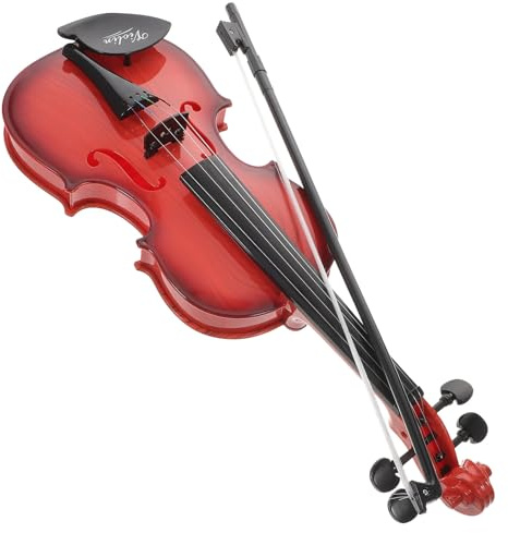 TOYANDONA Violino Giocattolo per Principianti, Mini Violino in Plastica Sicuro Suono Melodioso, Strumento Musicale Educativo per Sviluppare Creatività e Interesse Musicale