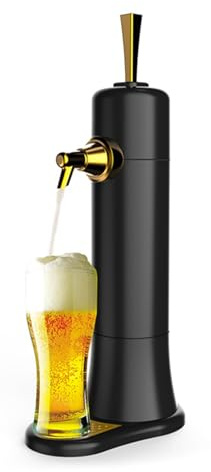 Spillatore Birra da Casa con Controllo Schiuma – Design Compatto a Batterie – Ottimo Regalo per Amanti della Birra
