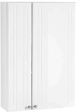 Pelipal Quickset 955 - Armario para baño (50 cm de Ancho, con 2 Puertas y 2 estantes), Color Blanco