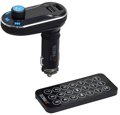 Technaxx FM Transmitter + MP3 Player + Bluetooth, LCD Display (FMT600BT)