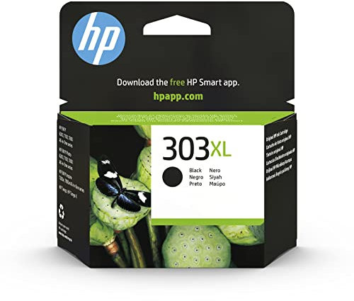 HP 303XL (T6N04AE) Original Druckerpatrone Schwarz mit hoher Reichweite für HP ENVY 6200, 7100, 7134, 7220e, 7221e, 7224e, 7800, 7900e HP Tango Printer