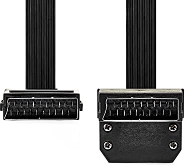 NEDIS Flachkabel SCART Mac Ho - SCART-Stecker auf Angul