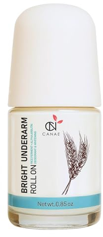 Underarm Skin Renewal Roll On Best Natural Deodorant, Alpha Arbutin + Rice Ferment Effective, Sensitive Skin Suitable for Women and Men, Aluminum Free (best organic deodorize), Travel Size by CANAE