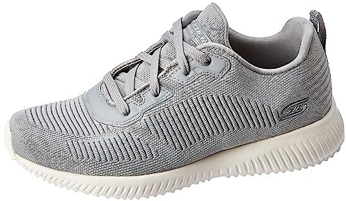Skechers Women's Squad Tough Talk Sandal, Grey, 3 UK