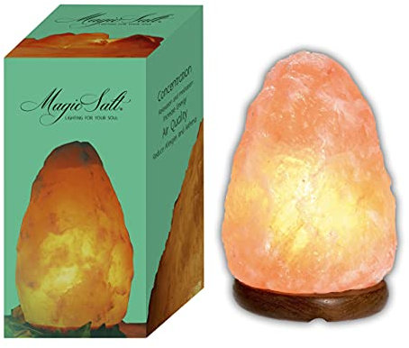 Lampe au sel de l'Himalaya 1,5-2 kg avec variateur et ampoule LED - Magic Salt® Lighting For Your Soul