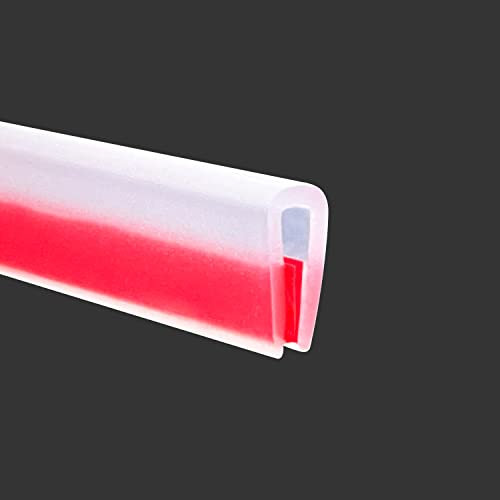 Profilo in gomma trasparente, protezioni per bordi portiera auto, protezione trasparente autoadesiva per bordi in lamiera, profilo a U da 1,5 mm per bordi taglienti, lunghezza 3 m