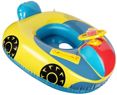 Vicloon Anneau de Natation pour Bébé,Bouee pour Bebe Flotteur de Piscine Gonflable pour Bébé avec Siège De Sécurité pour Enfants,pour Enfants de 1 À 6 Ans