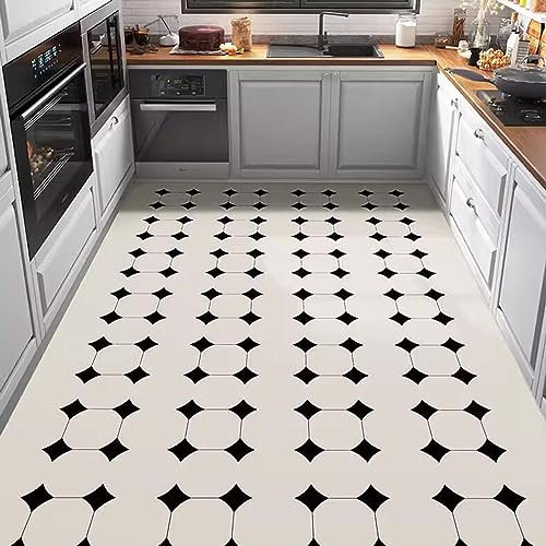 Rutschfest Küchenteppich Anti Ermüdungsmatte, Vor Dem Waschbecken Küchenteppiche, Teppich Küche Mit Ölfest und Wasserdicht Küchenmatten, Küchenläufer Schaum-Stehmatten(Size:140X200CM,Color:I)