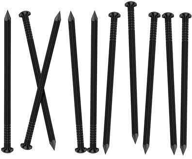 Mellewell 3/4 Inch Black Hardware nails, round head nail, Small nail, Nail hanging poster, Pictures nail, Wood nail, 400 PCS
